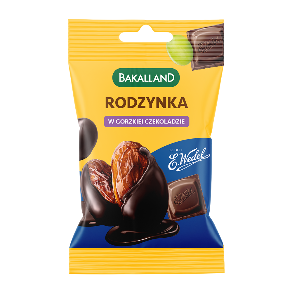 Bakalland Rodzynki w gorzkiej czekoladzie Wedel 37g